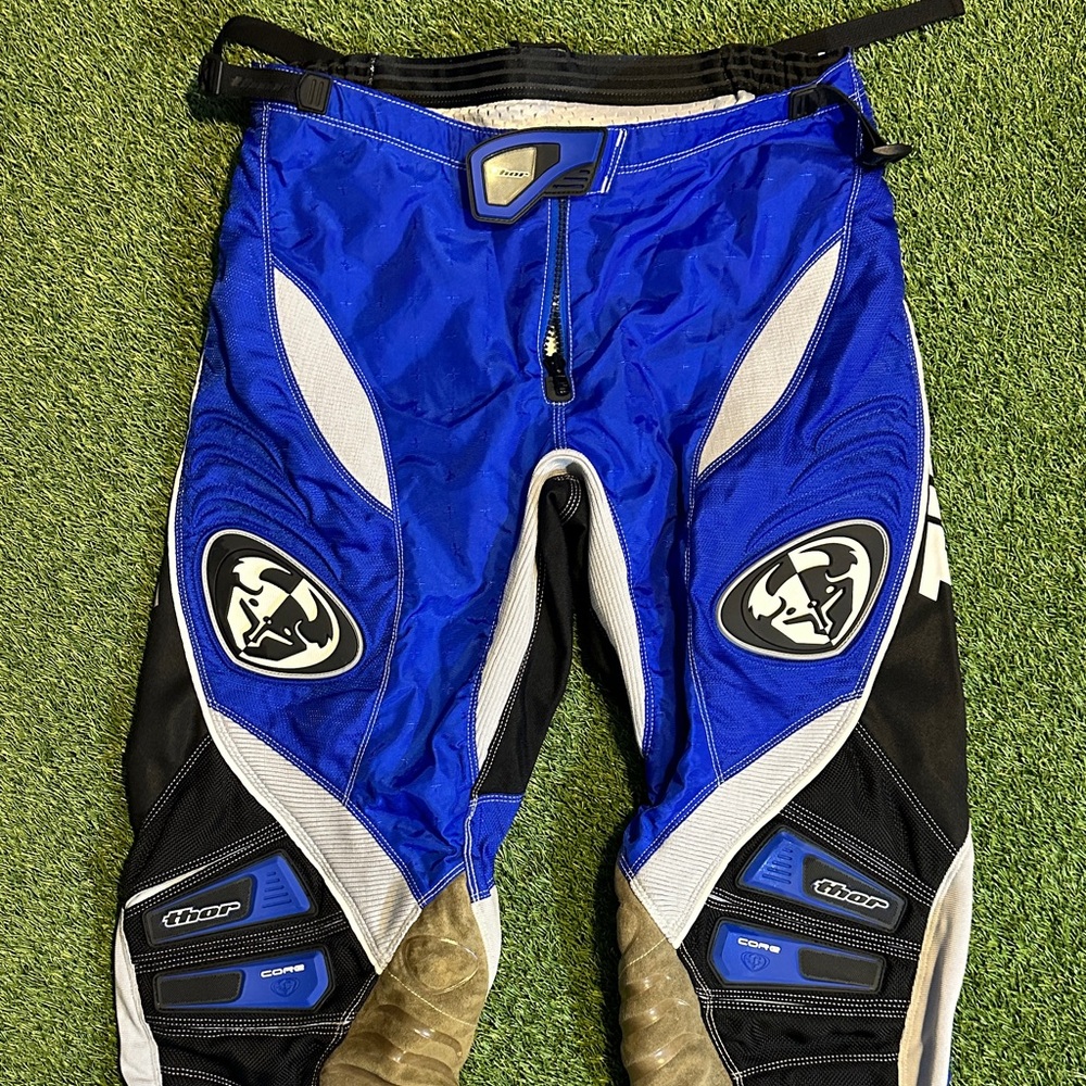 Thor Core Motocross Pants in Vibrant Blue and Black